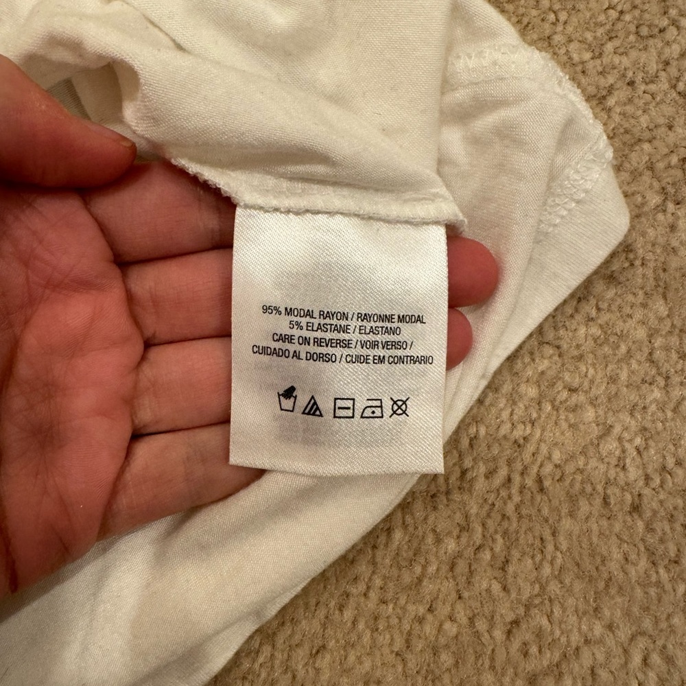 White Tahari T-shirt for under suits